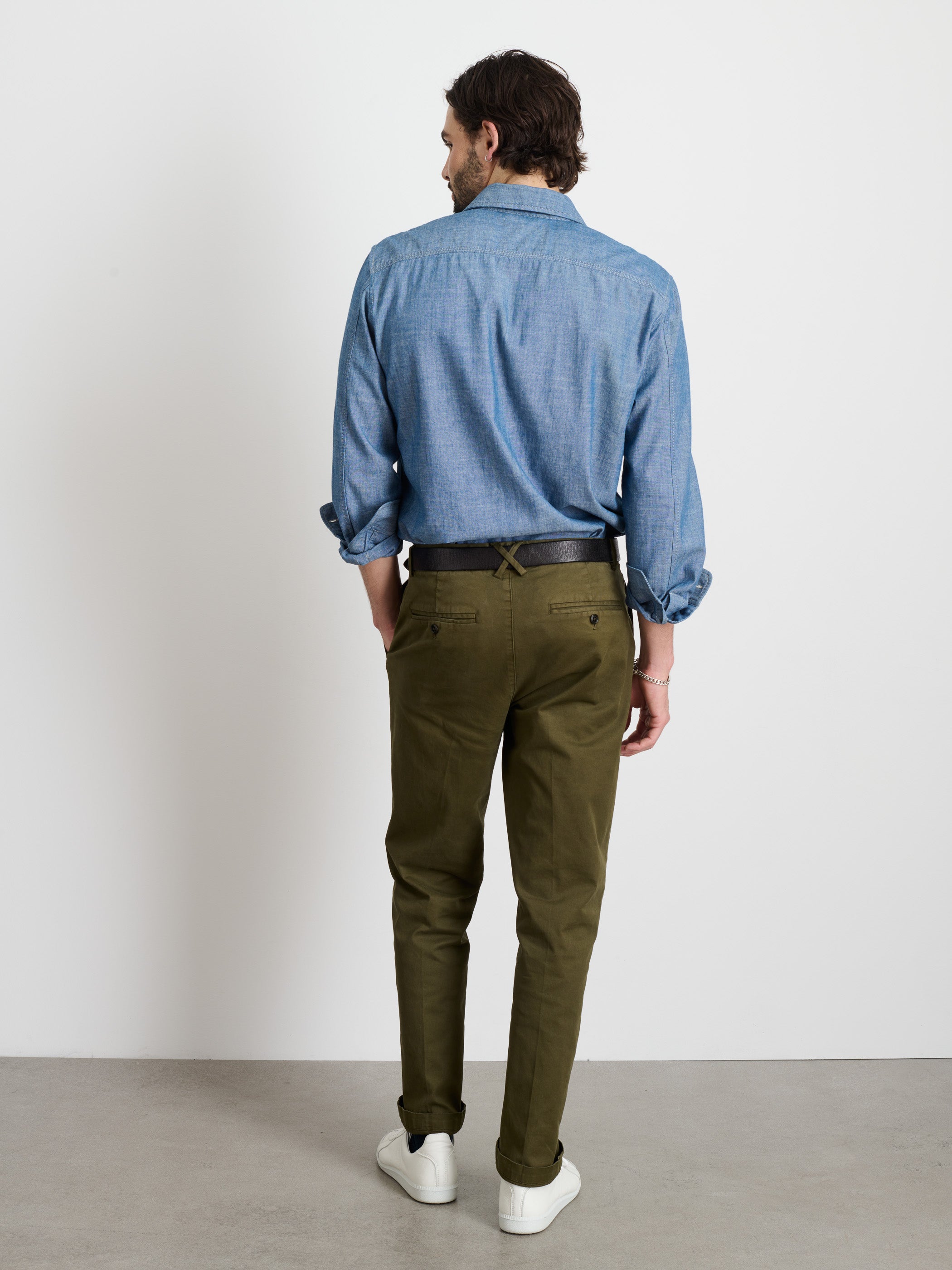 Men's Classic Chino Pants - Comfortable Slim Fit Casual Trousers for Work & Everyday Wear | Perfect for Office, Travel & Outdoor Activities