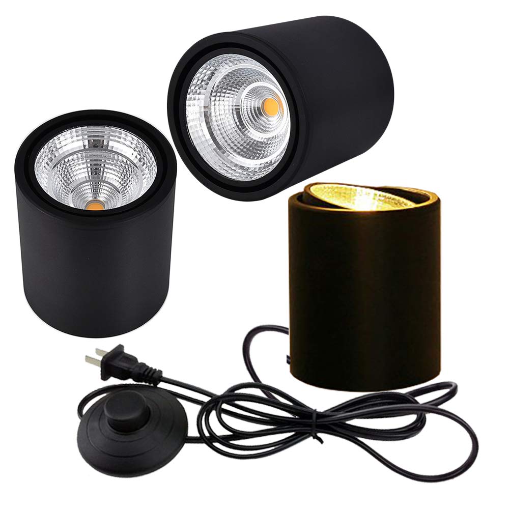 7W COB LED Floor Lamp Spotlight - Adjustable 5.9ft Uplight with Foot Pedal Switch | High Accuracy Accent Lighting for Loft, Gallery, Exhibition & Stage Background (3-Pack) | Perfect for Wall Washing, Architectural Highlighting & Decorative Illumination