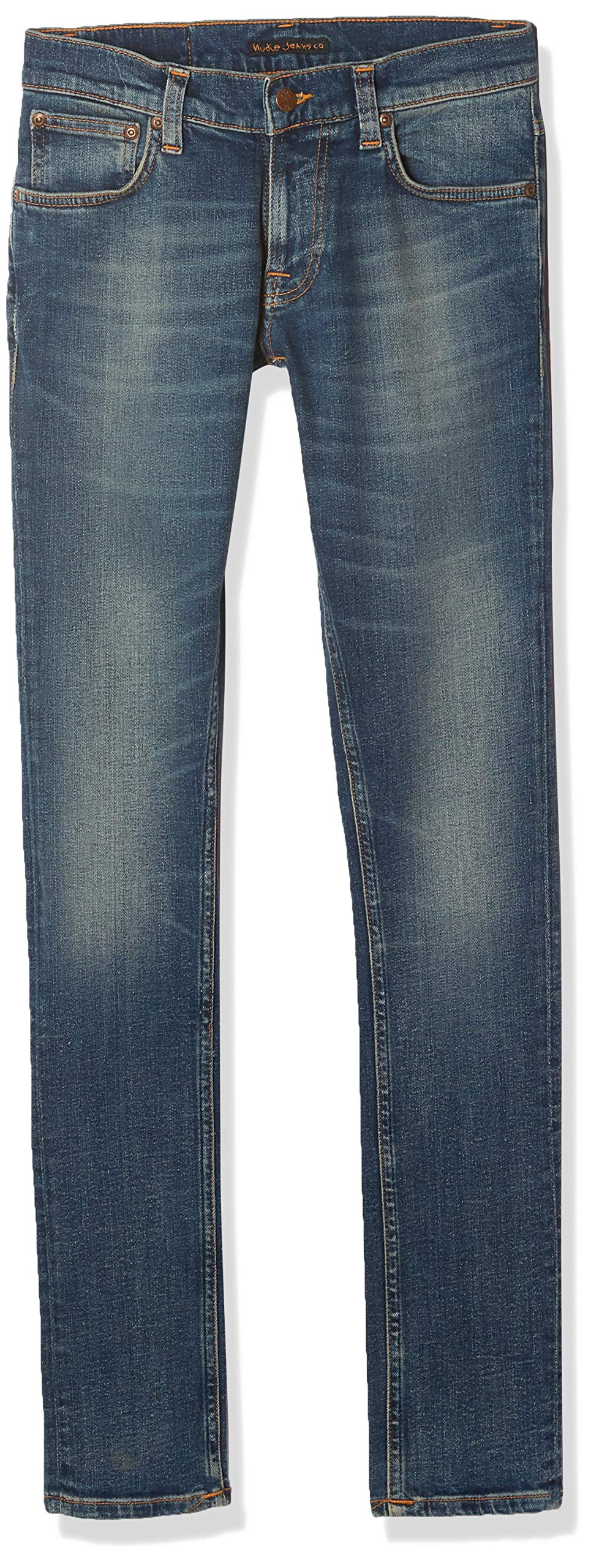 Nudie Jeans Tight Terry Dark Beach - Slim Fit Stretch Denim Pants for Women | Perfect for Casual Wear, Beach Outings & Nightlife