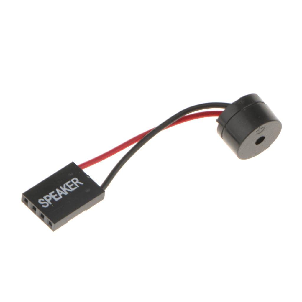 UJEAVETTE® Black PC Motherboard Internal Buzzer Speaker - Compatible with Laptop & Desktop Computers | Ideal for BIOS Beep Codes, System Alerts & Hardware Diagnostics