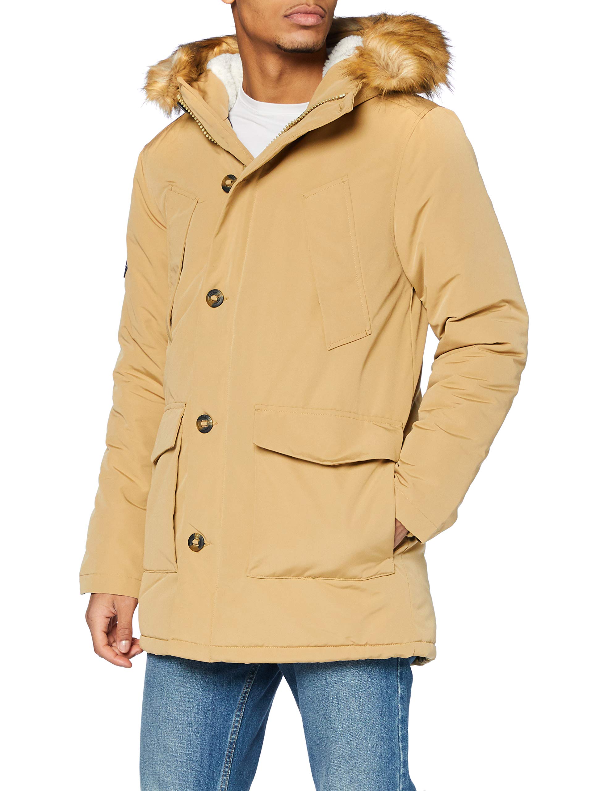 Superdry Men's Lightweight Padded Jacket - Water-Resistant Winter Coat for Outdoor Activities & Casual Wear