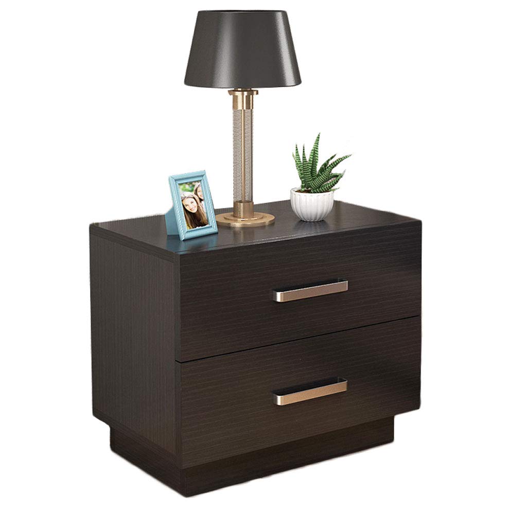 European Minimalist Wooden Nightstand with Drawer - Modern Bedside Table for Bedroom, Coffee Table & Storage Furniture - Perfect for Small Spaces, Apartments & Guest Rooms (Color: A)