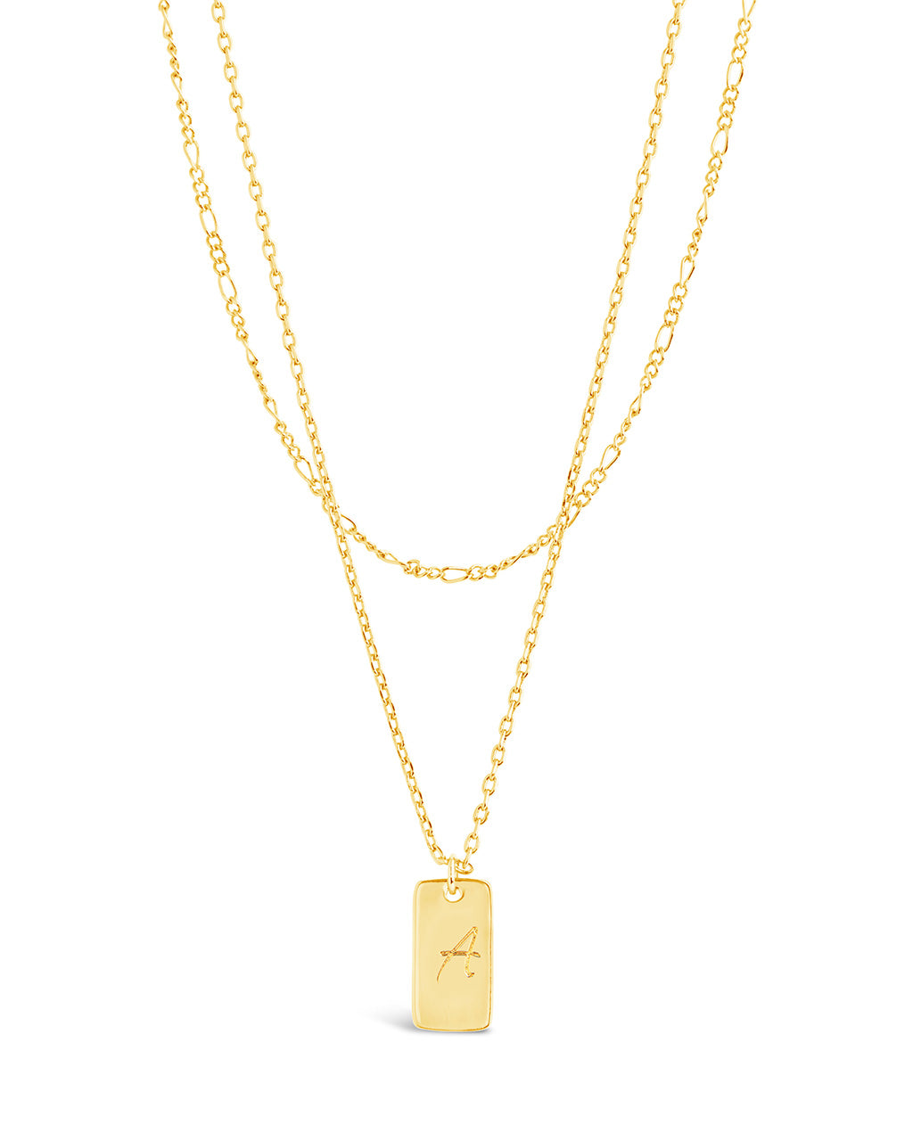 Layered Chain Necklace for Women - Initial Pendant Necklace, Dainty Gold & Silver Jewelry Gift for Her - Perfect for Everyday Wear, Date Night & Special Occasions