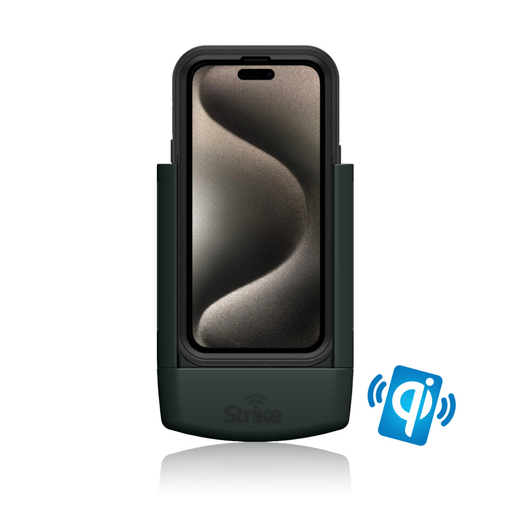 iPhone 15 Pro Max Wireless Charging Car Mount Holder - Compatible with OtterBox Defender Case - Perfect for Hands-Free Driving & GPS Navigation