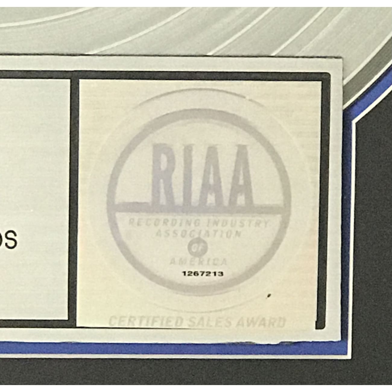 Eminem D12 Devil's Night RIAA Platinum Album Award - Rare Collectible Music Memorabilia for Fans & Display