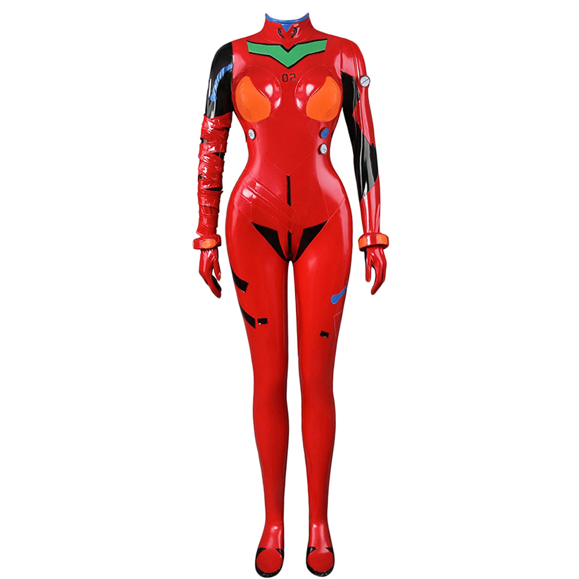Anime Asuka Langley Soryu Cosplay Costume - Evangelion Battle Suit Outfit for Halloween, Conventions & Cosplay Events