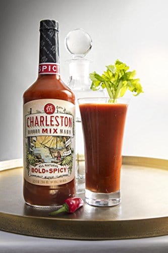 Premium All Natural Charleston Mix Bloody Mary Cocktail Mix - Bold & Spicy 32oz (2 Bottles) for Brunch, Parties & Home Bars - Gluten Free & Vegan Friendly