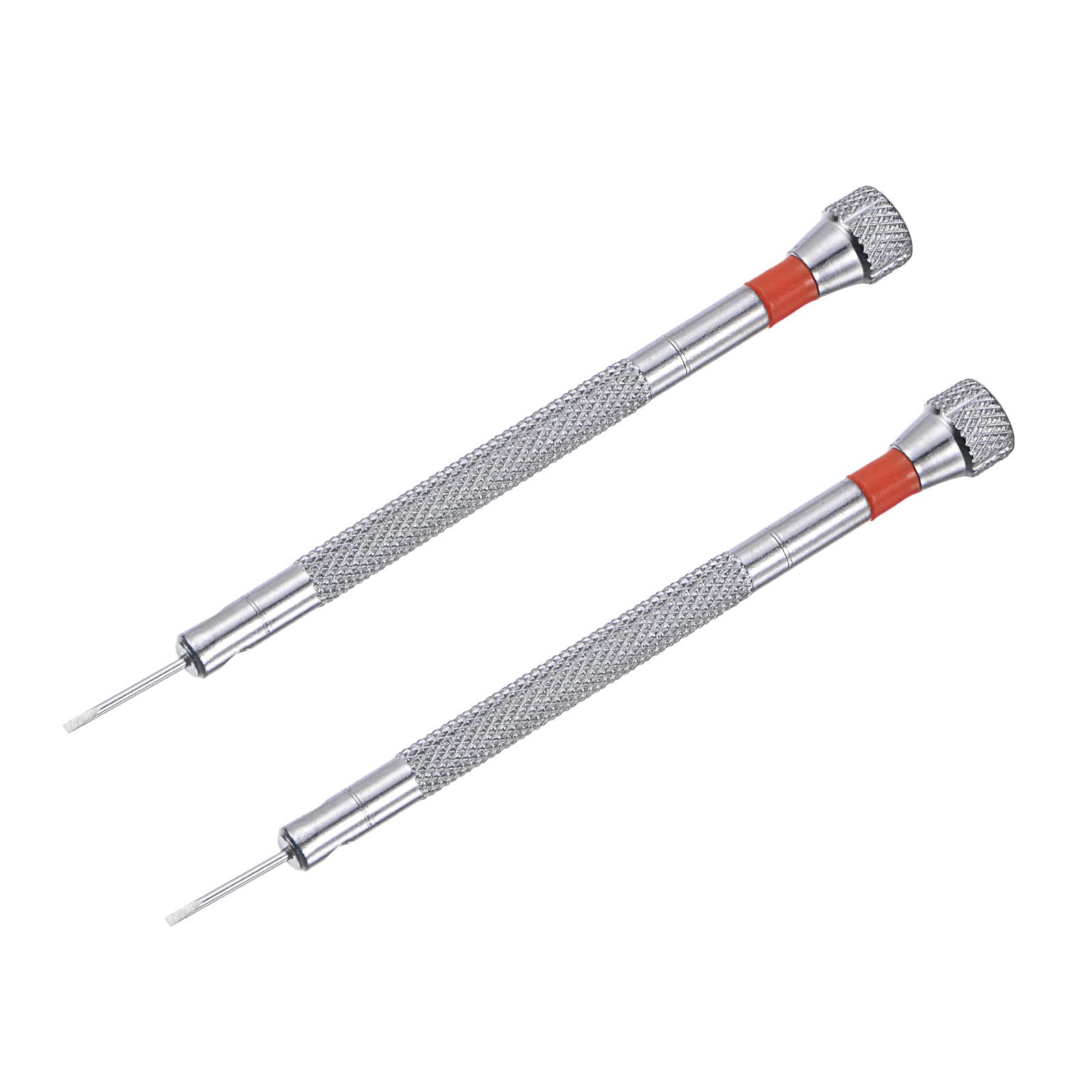 uxcell Micro Precision Screwdriver Set - 1.2mm Slotted Head for Watch, Eyeglasses & Electronics Repair (2-Piece) - Perfect for Jewelry, Smartphone & Small Device Maintenance