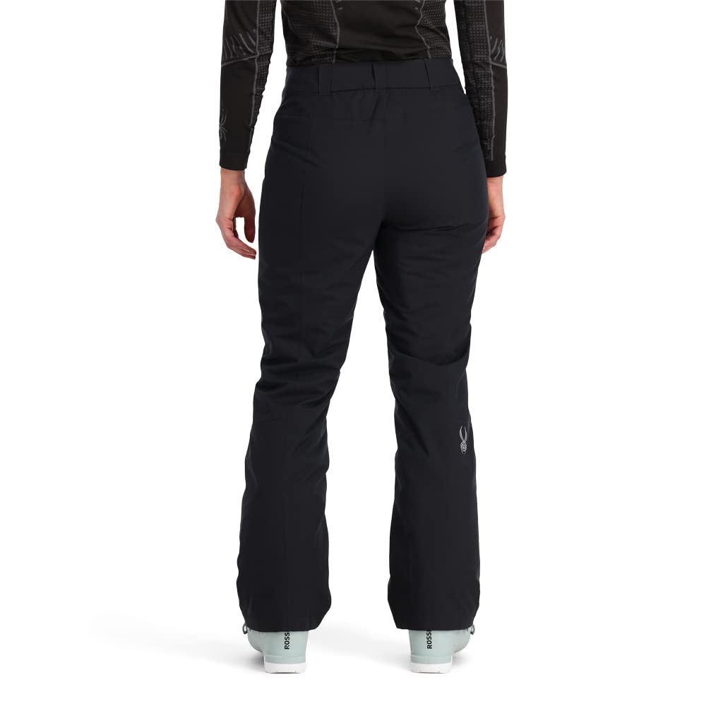 Spyder Women's Winner Insulated Ski Pants - Waterproof Winter Snow Pants for Skiing & Snowboarding - Black (Cold Weather Outdoor Activities)