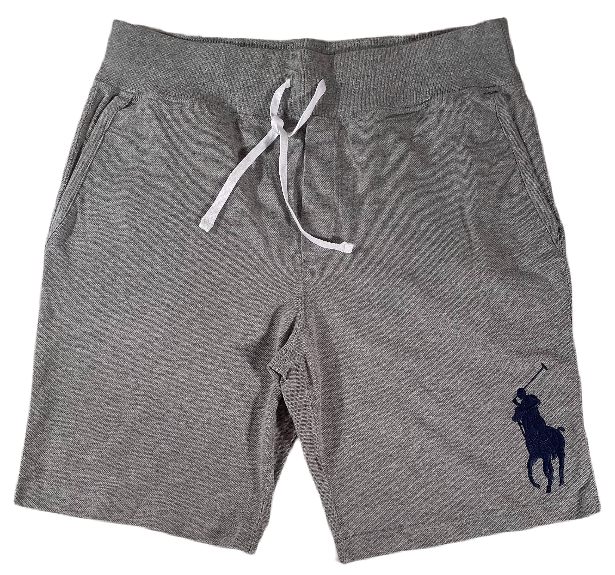 Ralph Lauren Men's Mesh Cotton Pique Athletic Shorts with Drawstring - Breathable Casual & Sports Wear for Gym, Running, Golf, and Everyday Comfort (Multiple Colors & Sizes Available)