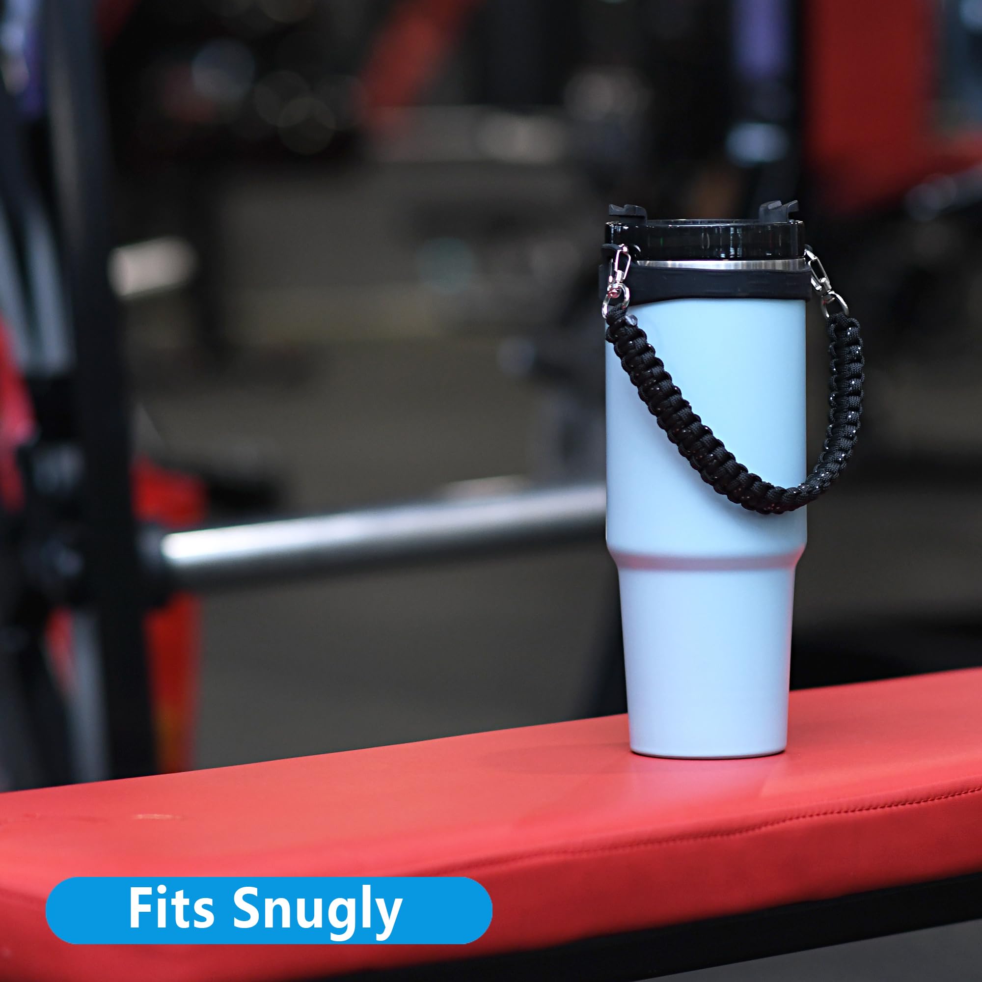 Wongeto Water Bottle Handle Strap - Durable Paracord Handle for Stanley Cups & Tumblers - Perfect for Hiking, Gym & Outdoor Adventures