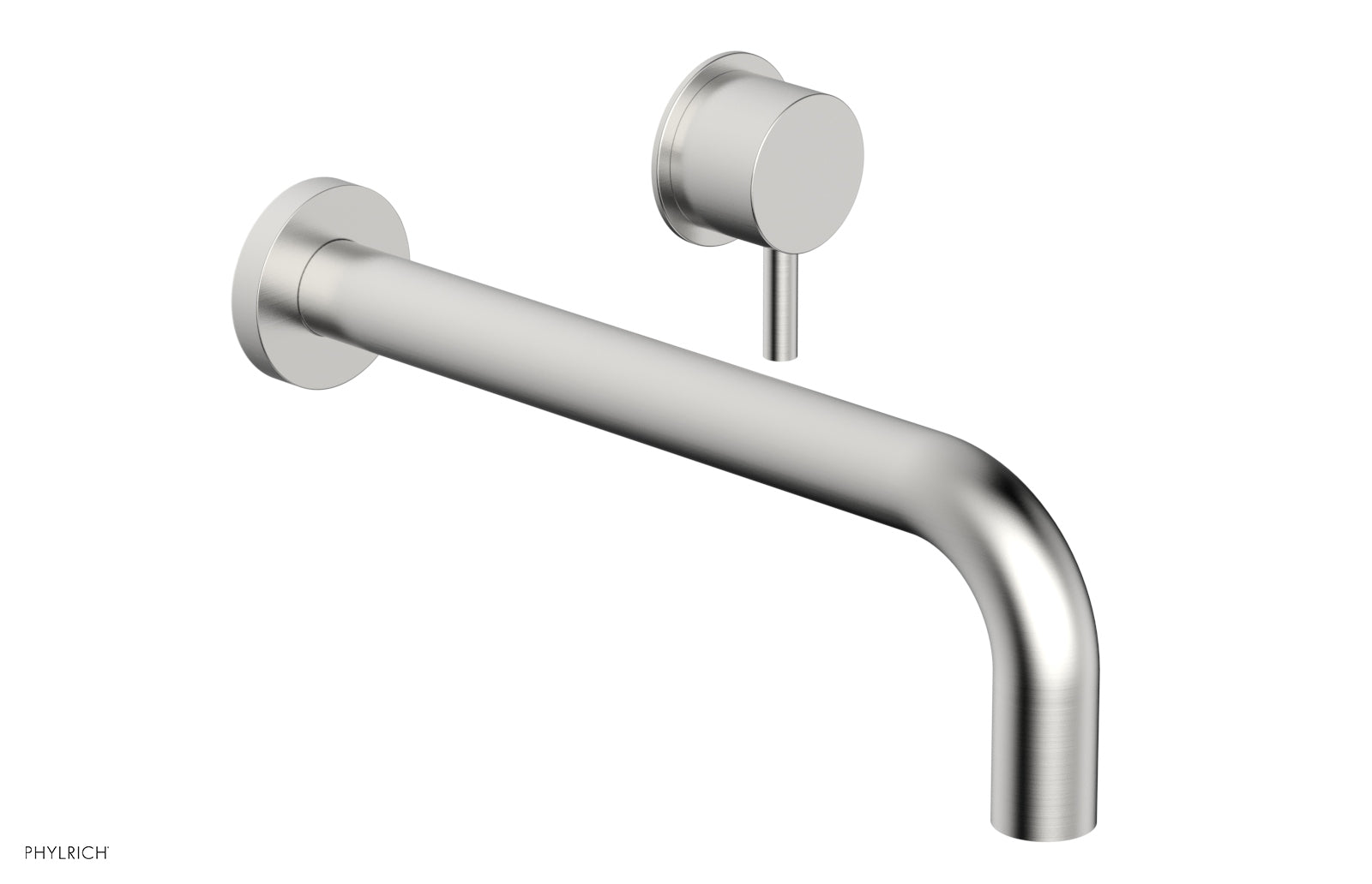 Basic II 10 Single Handle Wall Mount Lavatory Faucet Set with Lever Handle - 230 15 10 - Perfect for Bathroom Sink, Powder Room & Guest Bath Installation