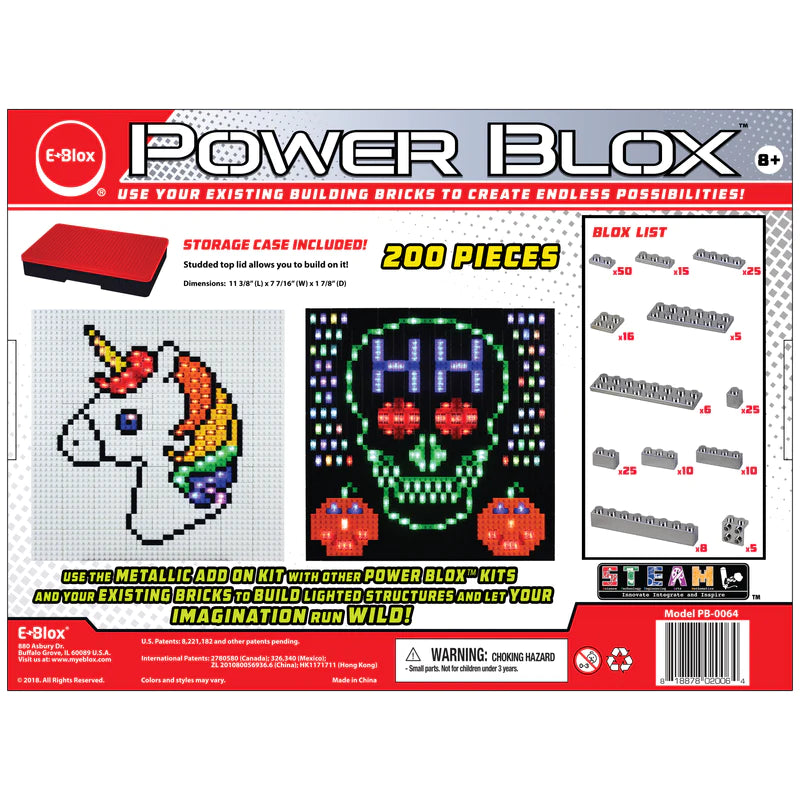 Power Blox™ Metallic Building Blocks Expansion Set - STEM Educational Toys for Kids, Creative Construction Play for Boys & Girls - Perfect for Birthday Gifts & Classroom Activities