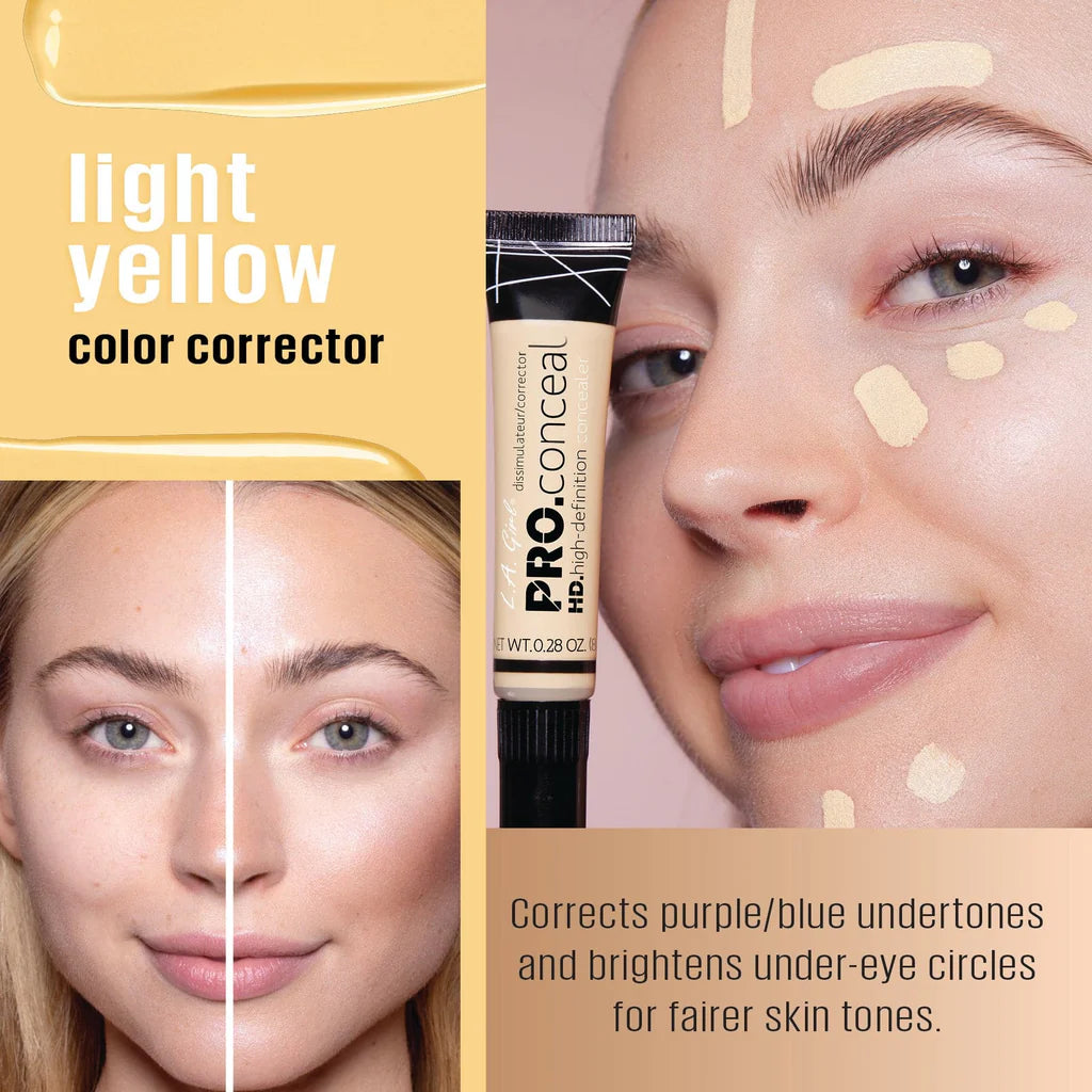 L.A. Girl HD Pro Concealer - Full Coverage Liquid Concealer for Dark Circles & Blemishes - Vegan & Cruelty-Free Makeup - Perfect for Everyday Wear & Professional Makeup Looks