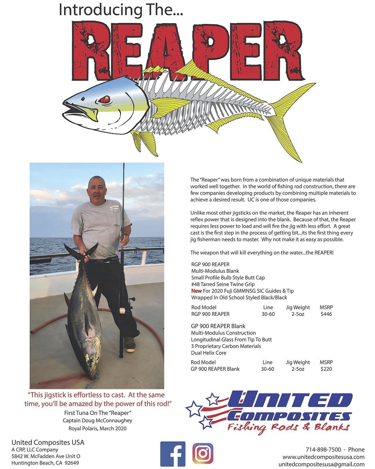 United Composites RGP Premium Surface Iron Rods - High-Performance Fishing Rods for Saltwater & Freshwater Angling | Perfect for Surfcasting, Trolling & Offshore Fishing
