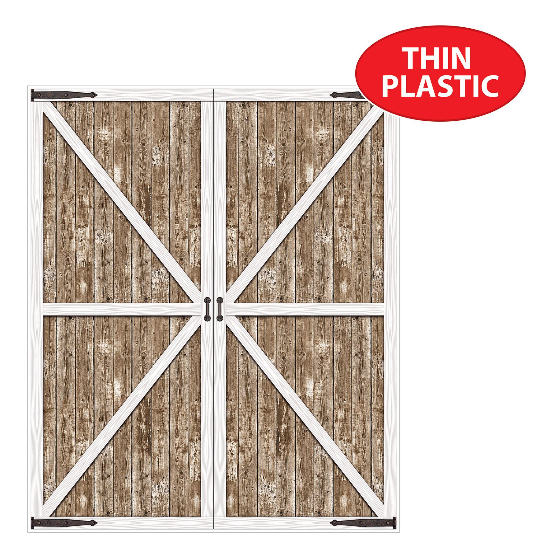 12 Pack Beistle Barn Door Party Props - Rustic Western Theme Decorations for Birthday, Wedding & Halloween Parties - Perfect for Photo Booths, Backdrops & Event Decor