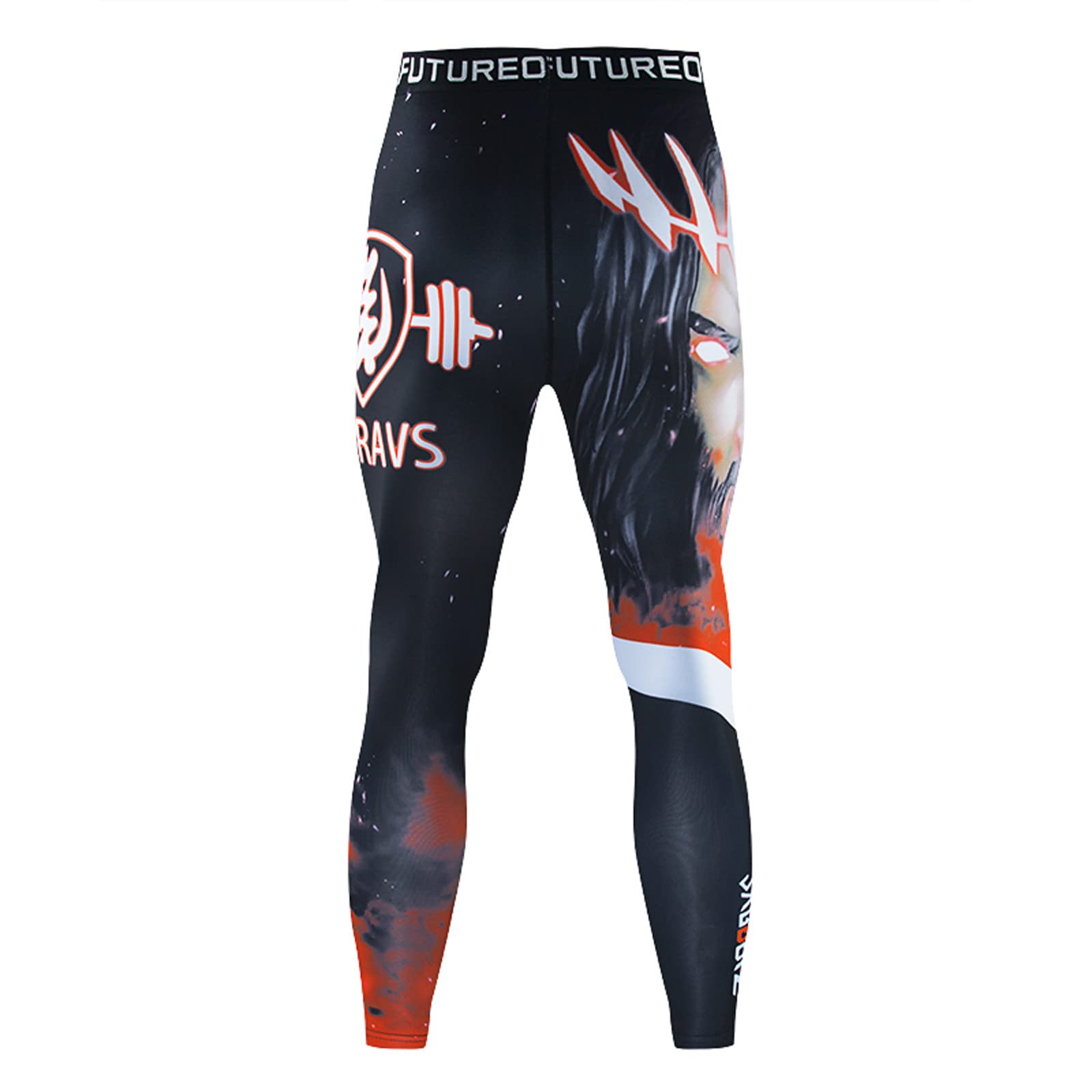 Fossean Men's Compression Leggings - Cool Dry Sport Pants for Running & Training