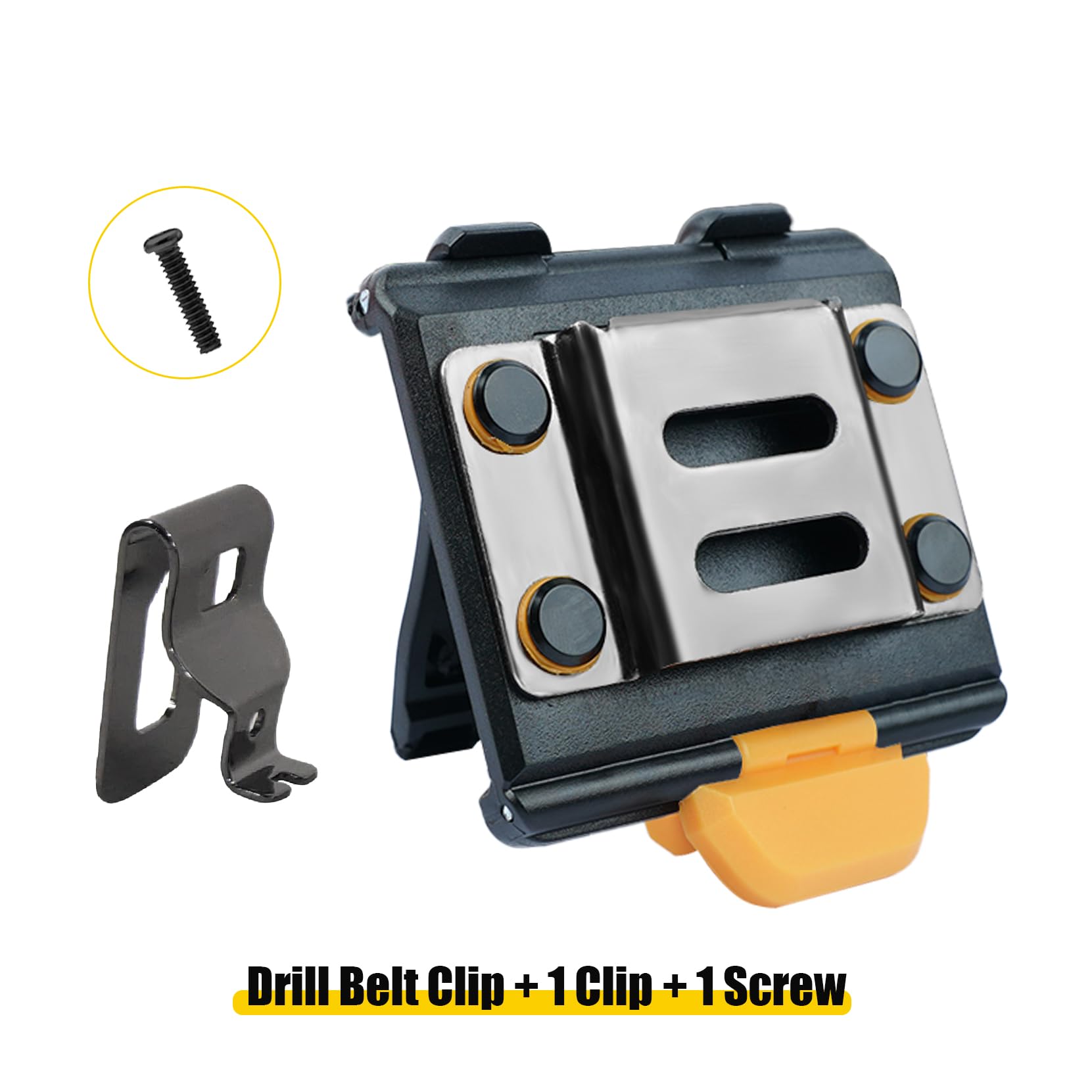 **MELOTOUGH Tape Measure Holder & Drill Holster - Heavy Duty Tool Belt Clip for Tape Measurer, Impact Driver, Drill - Perfect for Construction, Carpentry & DIY Projects**