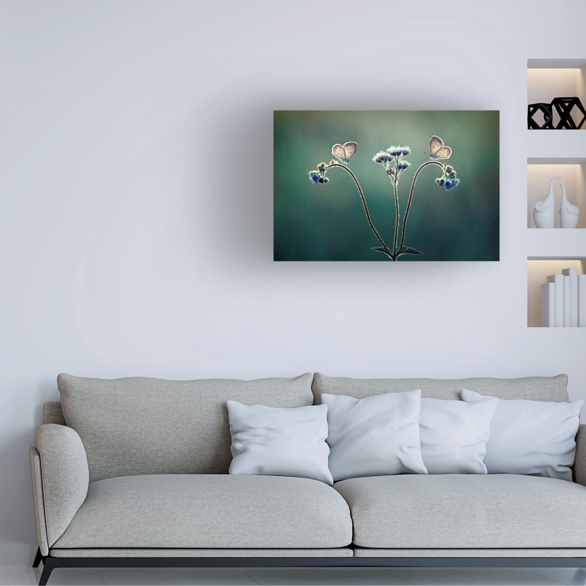Trademark Fine Art 'Keindahan Pagi' Canvas Wall Art by Adi Isna Maulana - Stunning Indonesian Landscape Painting for Living Room, Bedroom & Office Decor