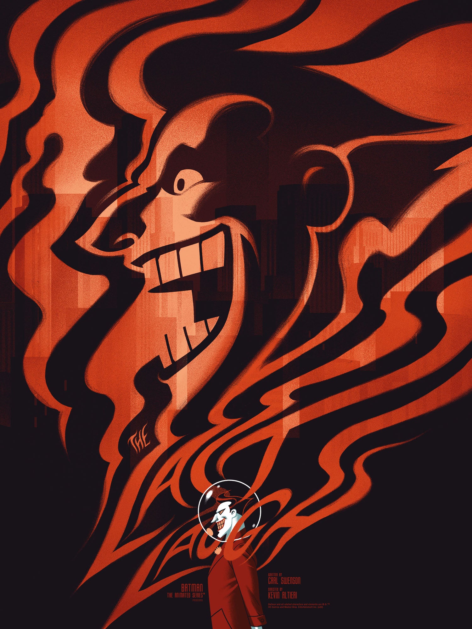 Batman: The Animated Series The Last Laugh Variant Poster - Limited Edition Collectible Wall Art for Superhero Fans, Home Theater & Comic Book Room Decor