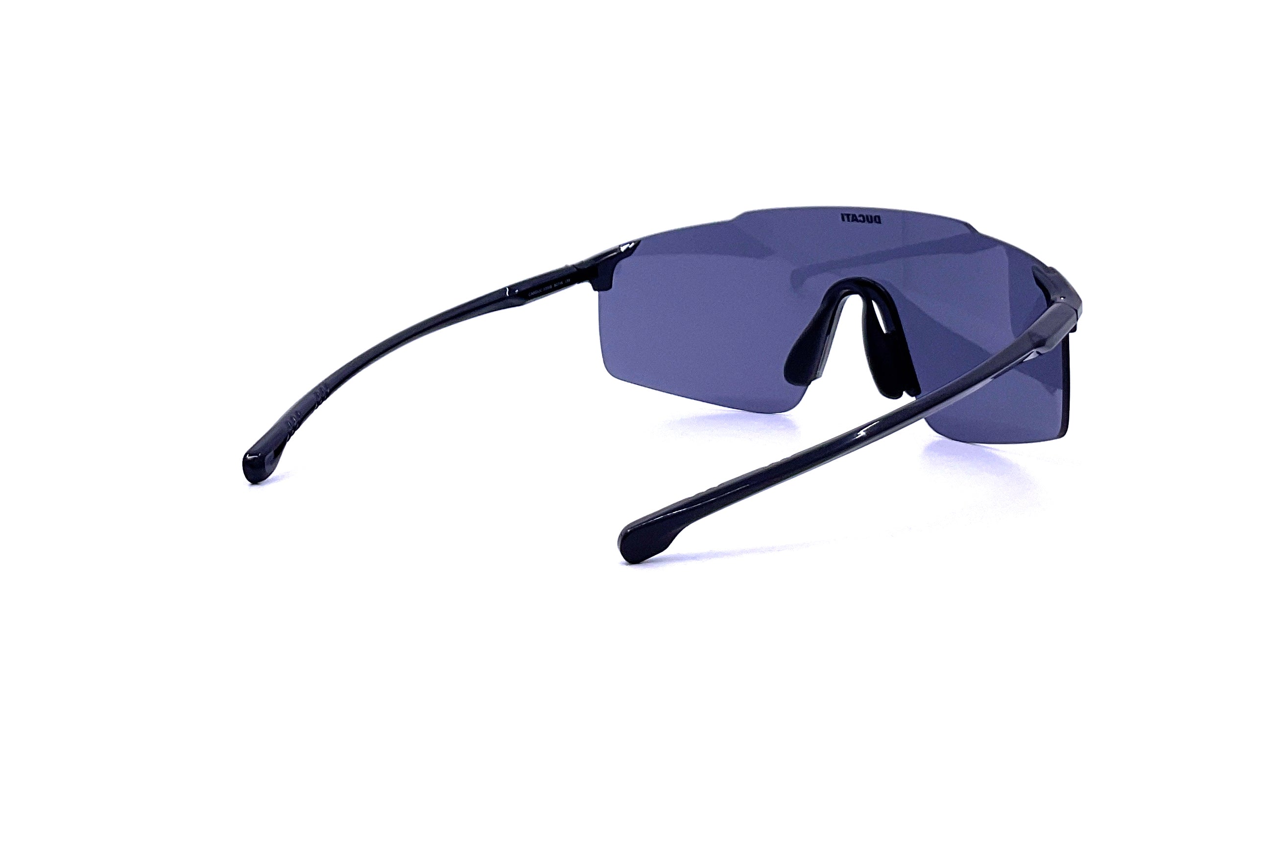 Carrera Carduc 033/S Rimless Shield Sunglasses x Ducati - Black Polarized Sports Sunglasses for Motorcycle Riding & Outdoor Activities