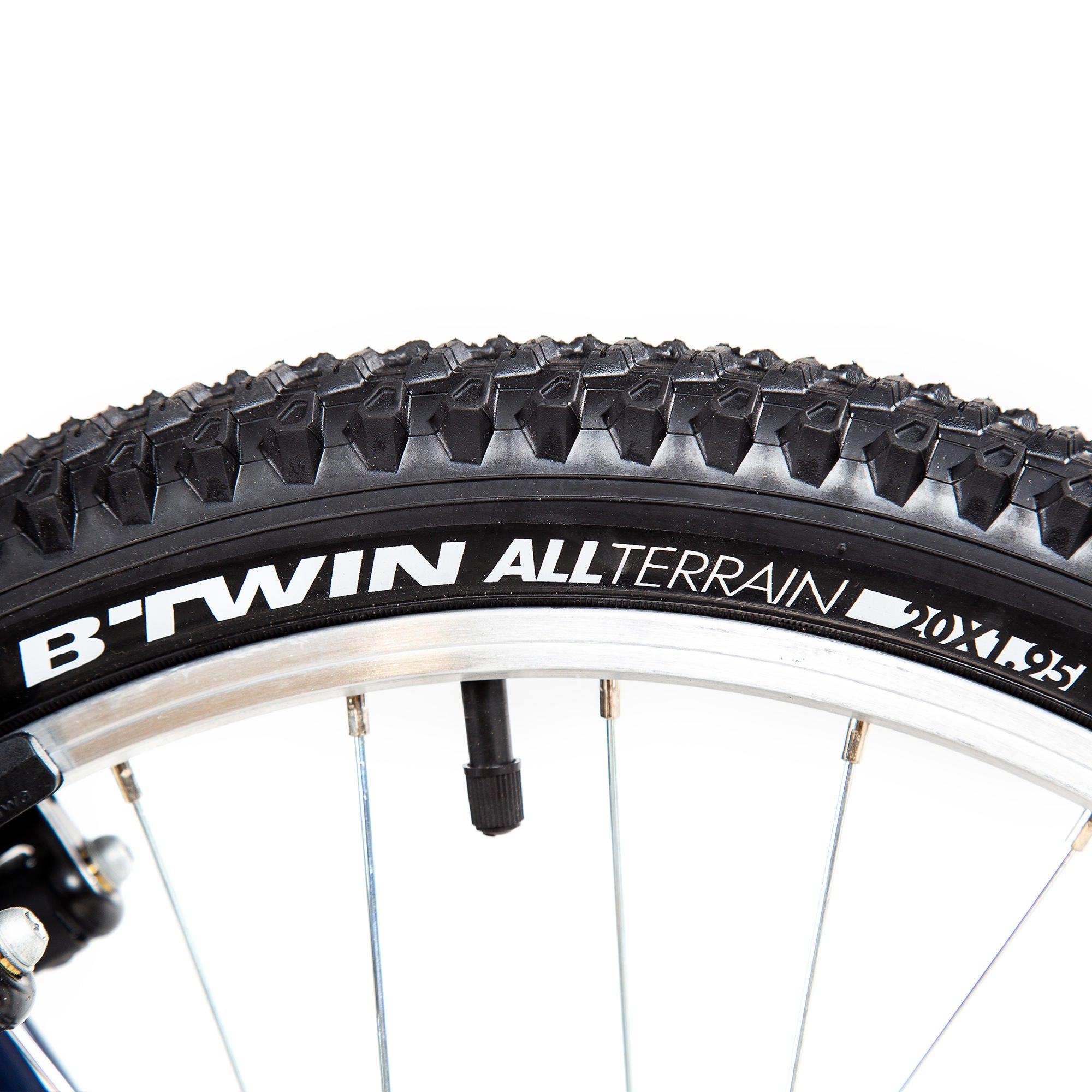 BTWIN ST120 20-Inch Kids Mountain Bike for Ages 3-7 | Adjustable Height 3'11