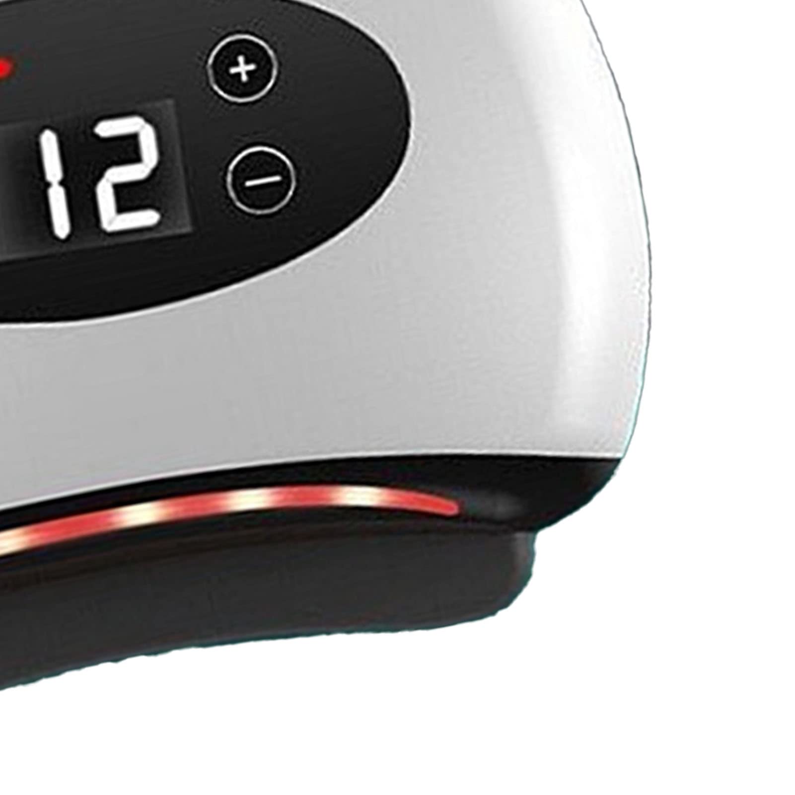 Electric Gua Sha Massager with 12 Vibration & Heating Modes - Constant Temperature Skin Care Tool for Face & Body Massage - Perfect for Relaxation, Lymphatic Drainage & Anti-Aging (White)