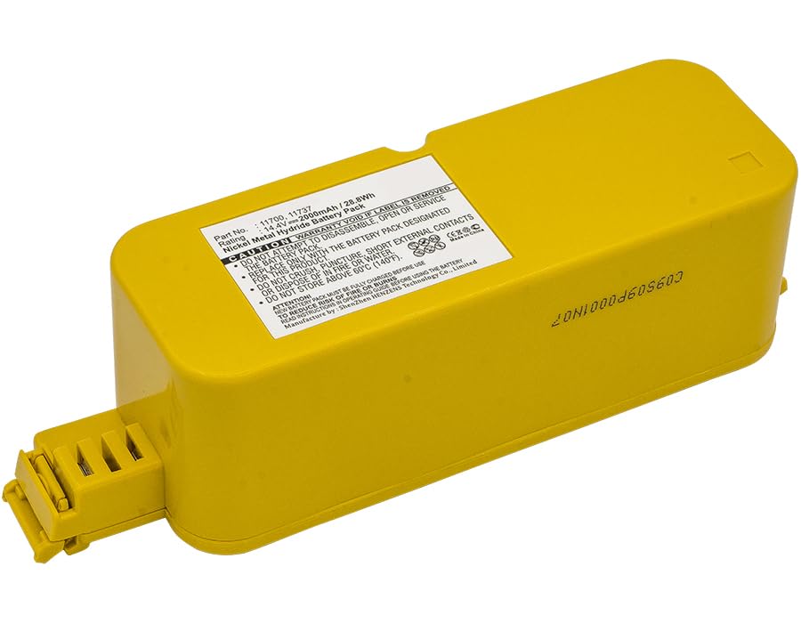 Synergy Digital Vacuum Cleaner Battery - 14.4V 2000mAh Ni-MH High Capacity Replacement for Dirt Dog Vacuum & 11700 Battery - Perfect for Home Cleaning, Car Detailing, and Workshop Use