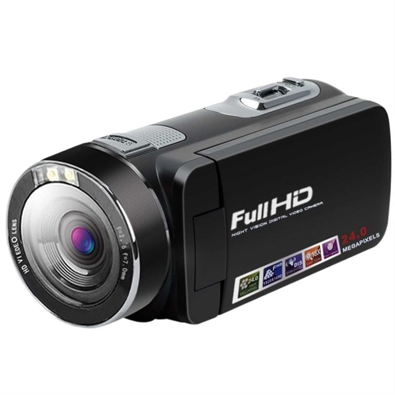 MZZYG 1080p HD Digital Camcorder with 24MP Camera & Remote Control - Professional Video Recorder for Vlogging, Travel, and Home Movies