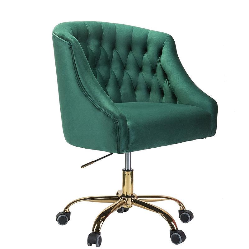 Penelope Velvet Tufted Office Chair - Ergonomic Executive Desk Chair with Lumbar Support - Perfect for Home Office, Gaming & Workspace Comfort
