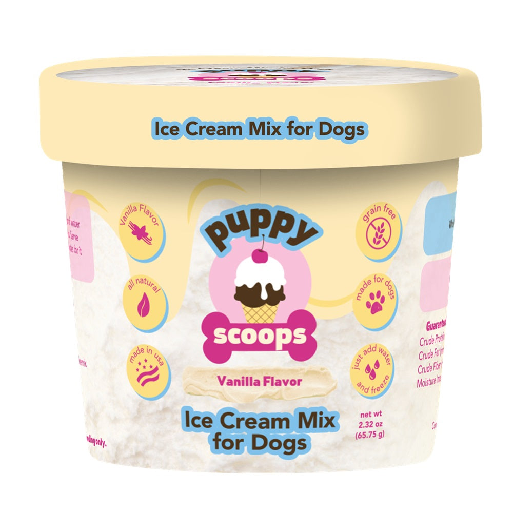Premium Vanilla Ice Cream Mix for Dogs - Healthy Frozen Treat for Summer, Training & Special Occasions