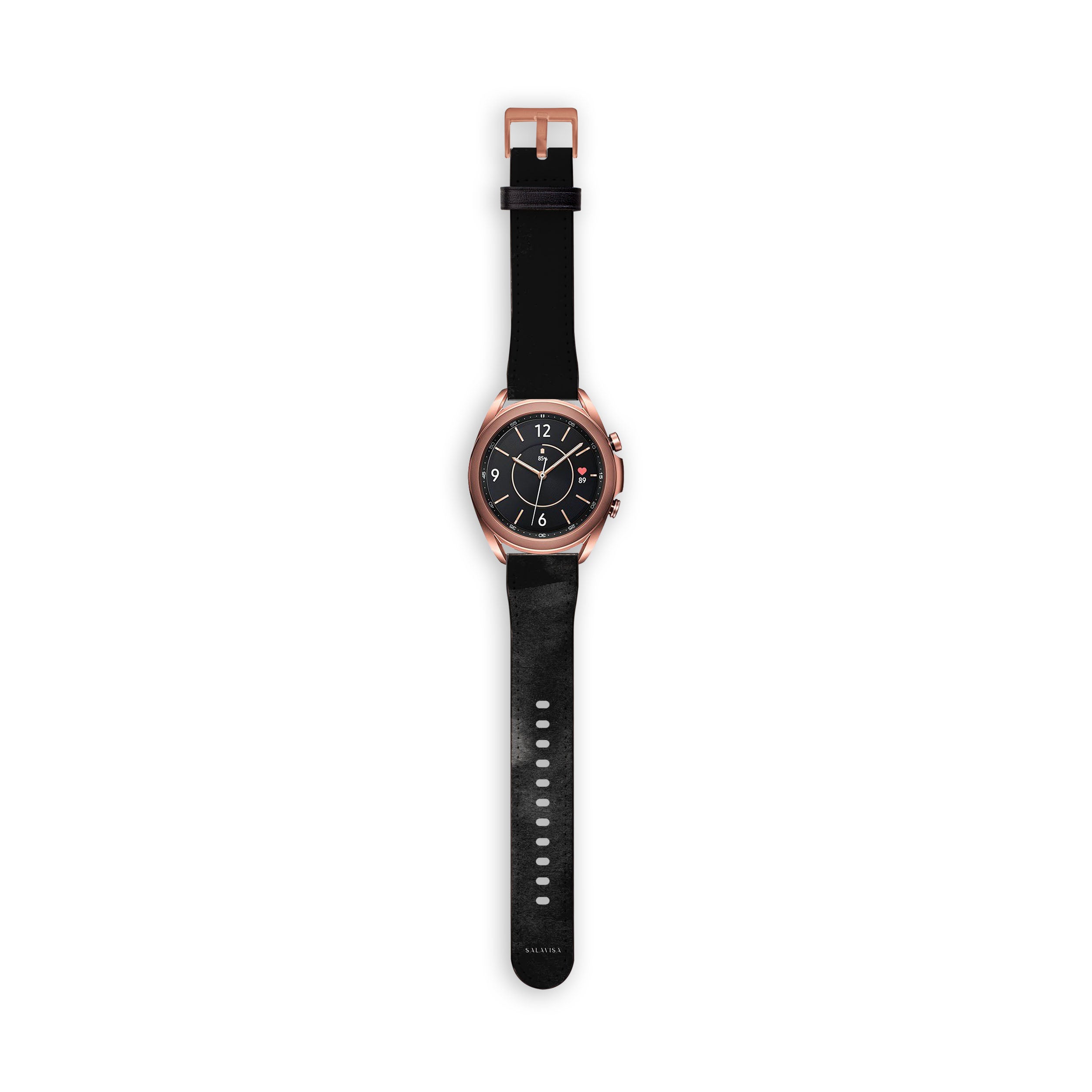 Premium Black Watercolor Galaxy Watch Band - Stylish & Durable Replacement Strap for Samsung Galaxy Watch - Perfect for Workouts, Outdoor Adventures & Everyday Wear