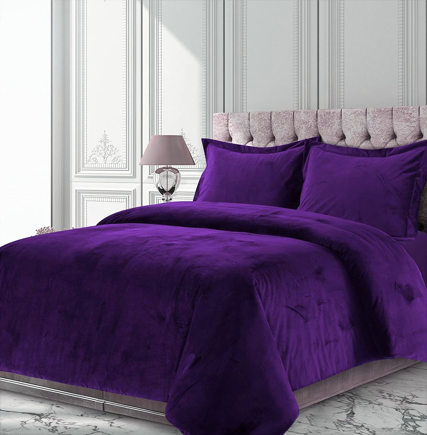 Luxury Crinkle Crushed 600 GSM Plum 88