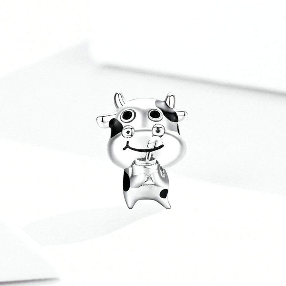 925 Sterling Silver Animal Charms - Giraffe, Monkey, Cow, Dog, Crab - Pandora Compatible Bracelet Charms for Birthdays, Pet Lovers & Jewelry Making | Perfect for DIY Jewelry, Gifts & Personal Style Accessories