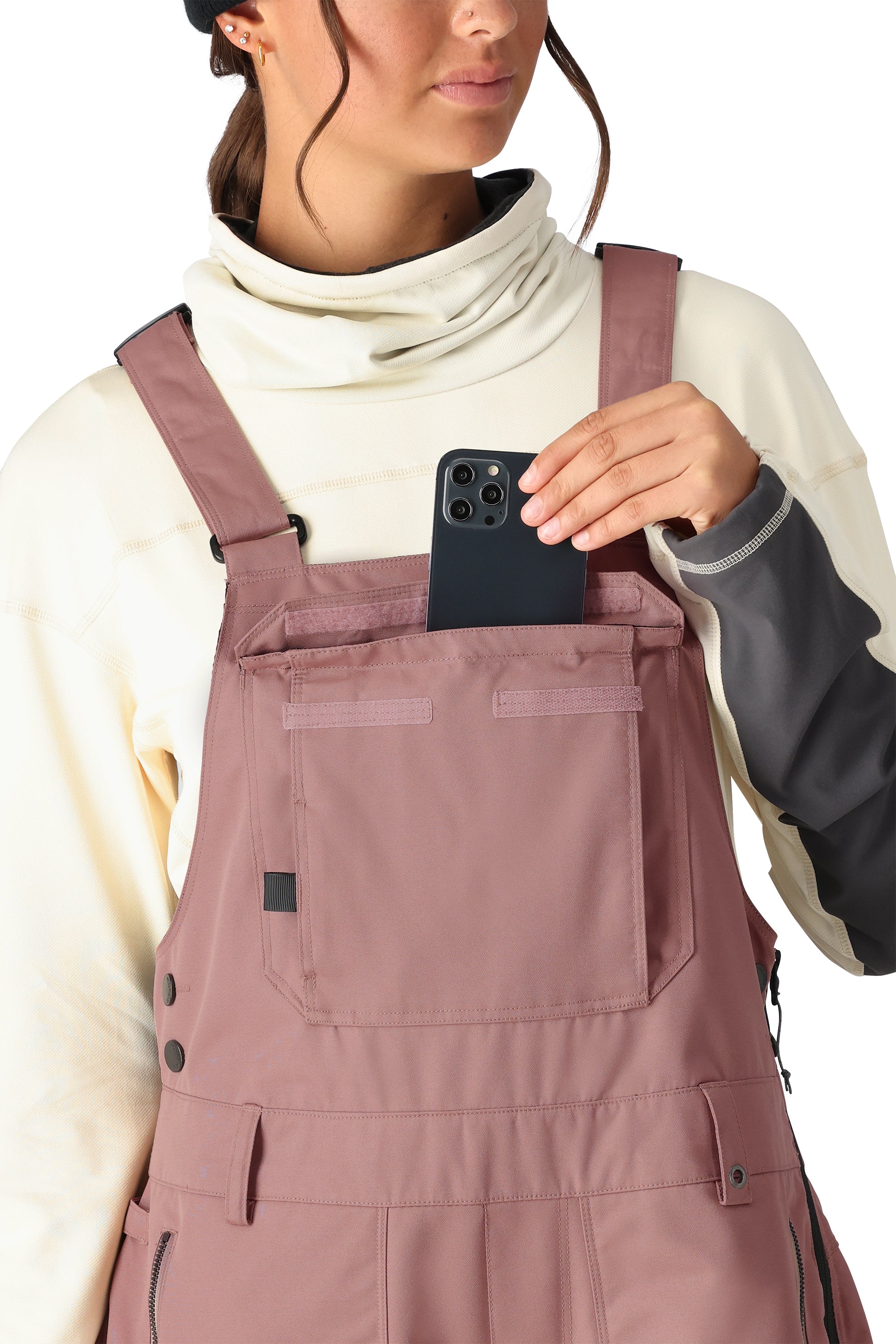 686 Women's Black Magic Insulated Bib Snow Pants 2025 - Waterproof Winter Ski Bib Overalls for Snowboarding, Skiing & Cold Weather Activities