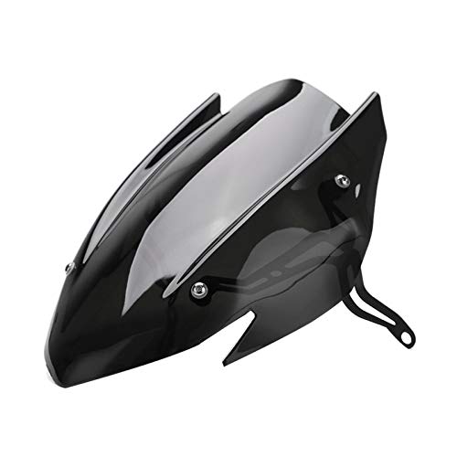 RKRLJX Motorcycle Windshield for Suzuki GSX-S750 (2017-2019) - Black Front Shield Windscreen with Bracket | Durable Wind Deflector for Highway Riding & Commuting | Motorcycle Accessories & Parts