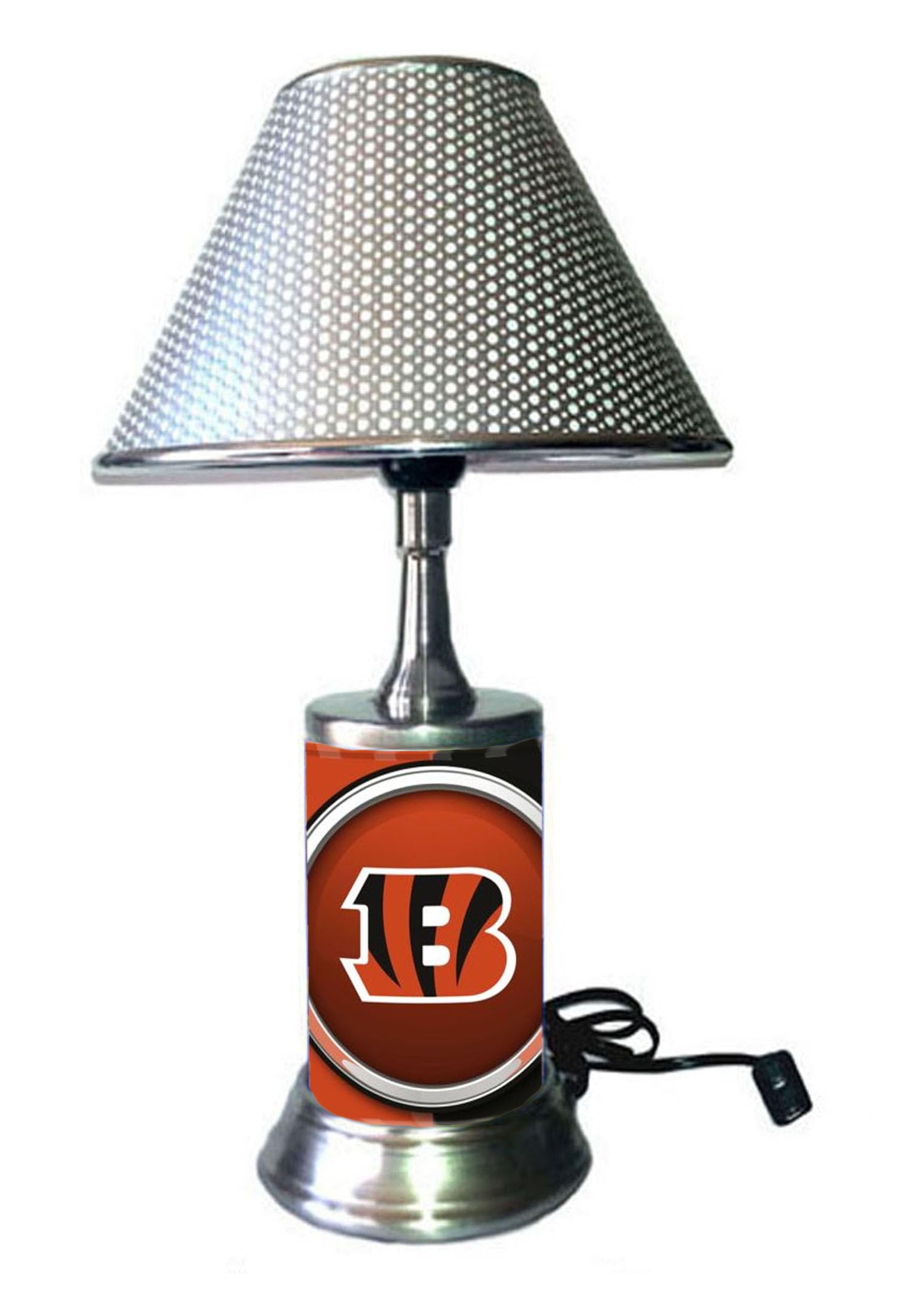 Cincinnati Team Logo Desk Lamp with Adjustable Shade - Perfect for Home Office, Study Room & Dorm Decor