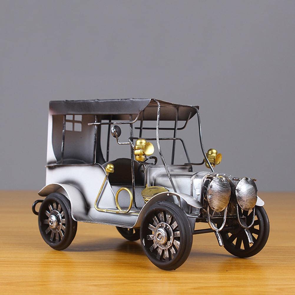 Vintage Metal Car Model Ornaments - Classic Retro Collectible Car Decor for Home, Office & Man Cave | Perfect for Car Enthusiast Gifts, Birthday Party Decorations & Automotive Display Collections