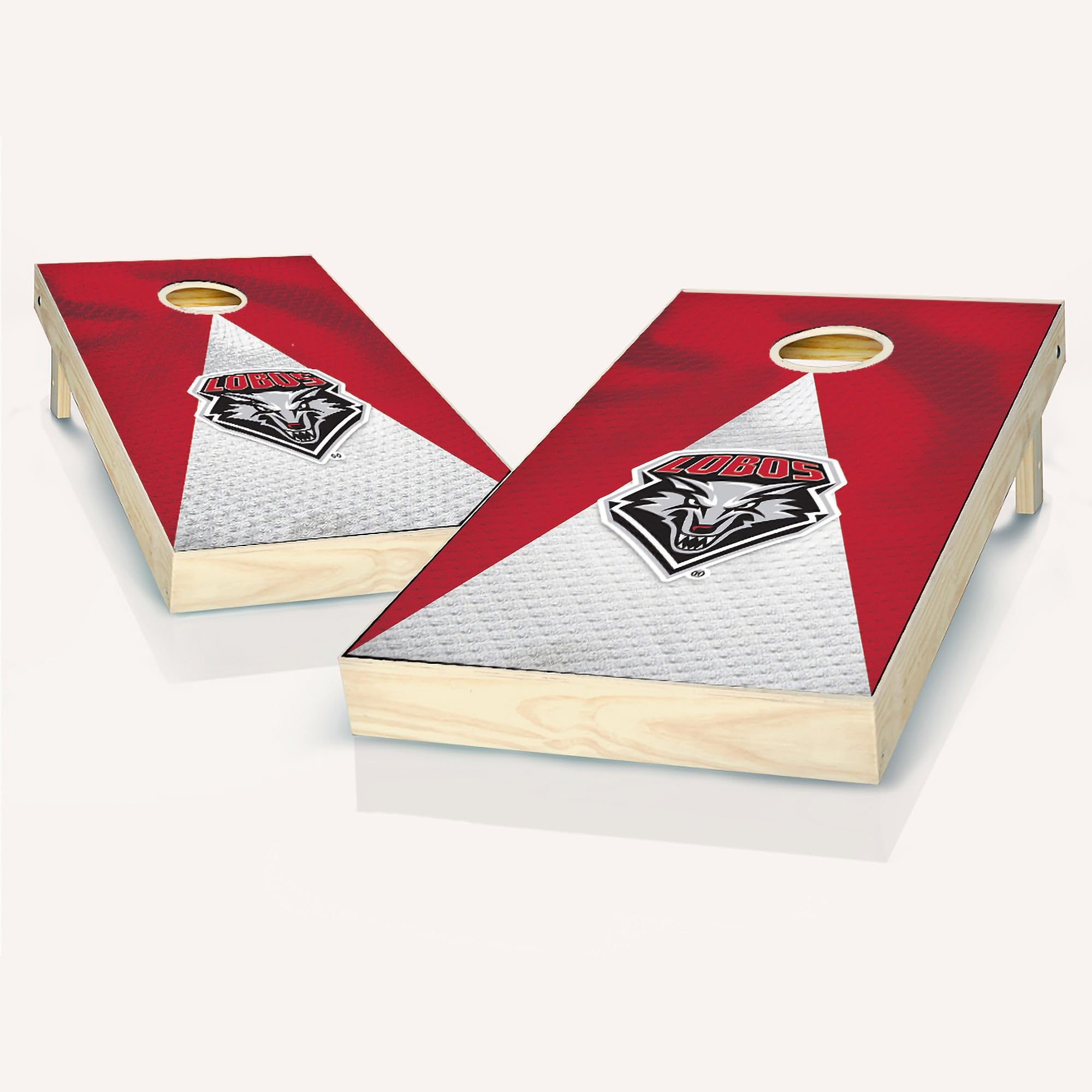 Skip's Garage New Mexico Jersey Cornhole Board Set - Custom Team Logo Design, Regulation Size Cornhole Boards for Backyard Parties, Tailgating & Outdoor Games