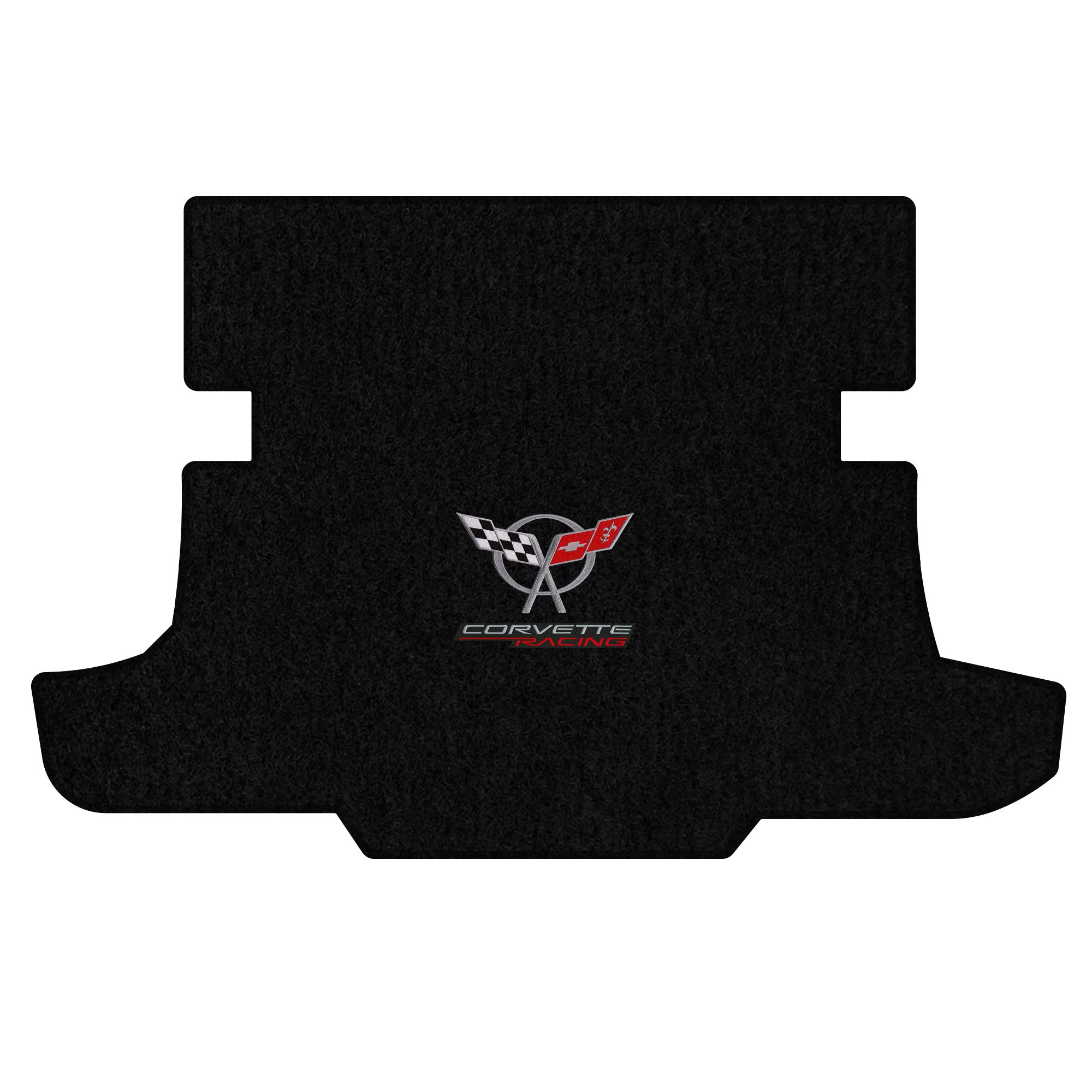 Premium Custom-Fit Carpeted Floor Mats for 1997-2004 Corvette C5 Coupe - Black Deck with Corvette Racing Design | Luxury Car Floor Liners | Perfect for Daily Driving & Car Shows