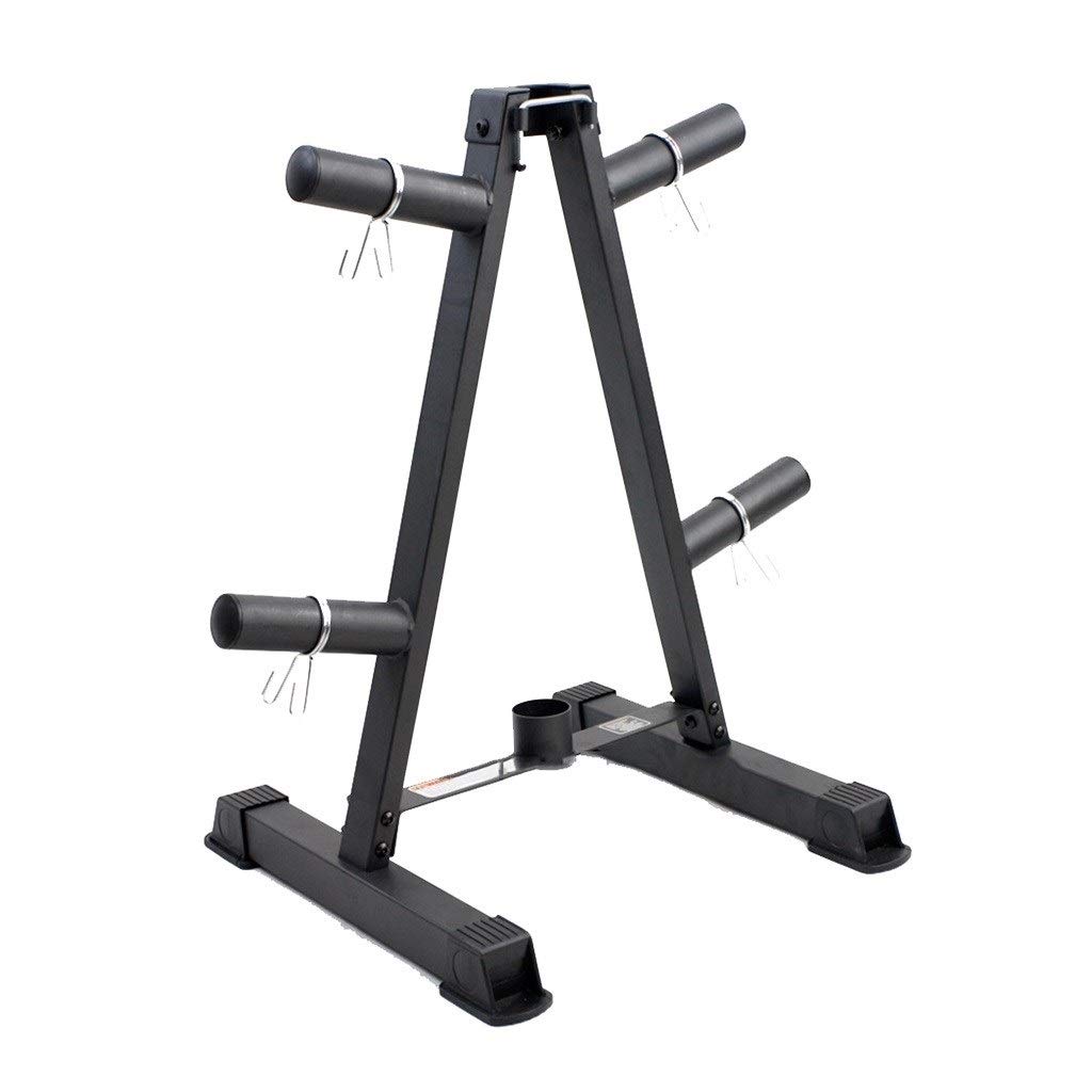 Heavy Duty Dumbbell Rack & Barbell Storage Stand - Large Hole Sheet Metal Design for Home Gym Equipment Organization (Black, 52x46x47.8cm) - Perfect for Garage, Basement & Fitness Room Storage