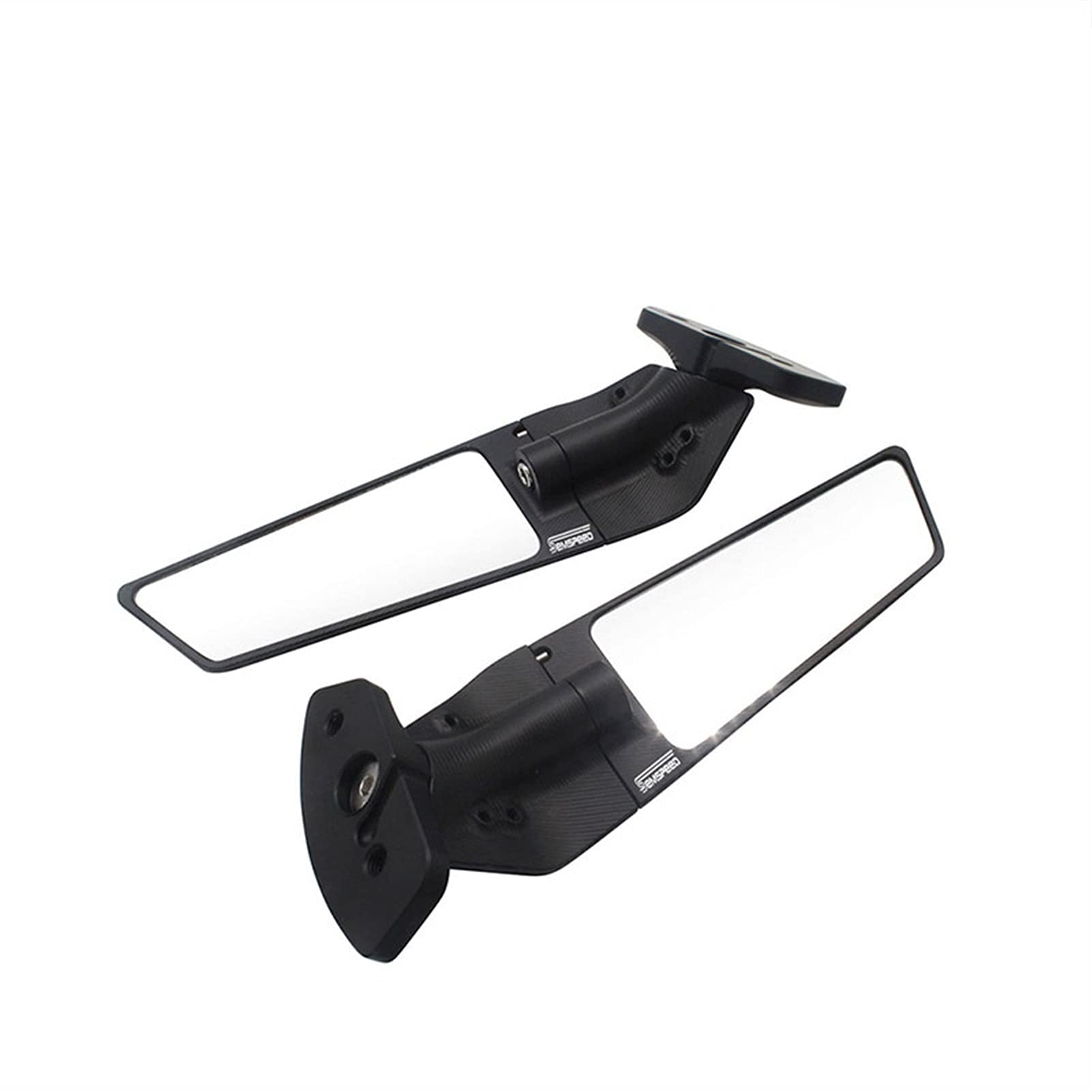 Universal HBSM Motorcycle Side Mirrors - Adjustable Rearview Mirrors for Cruiser, Chopper, Shadow, Valkyrie, Magna & Rebel Bikes - Enhance Safety & Style for Highway Riding & City Commuting