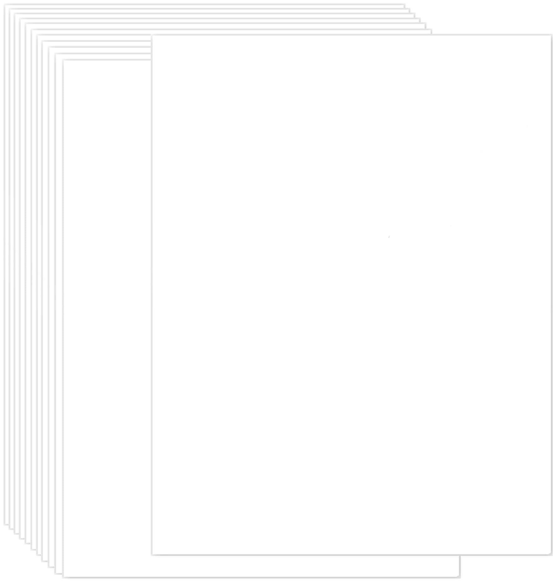 Premium 30-Pack White Cardstock Paper 8.5