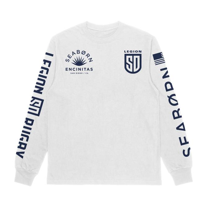 SD Legion x Seaborn Men's Long Sleeve Graphic T-Shirt | Vintage Style Cotton Tee for Casual Wear & Street Fashion