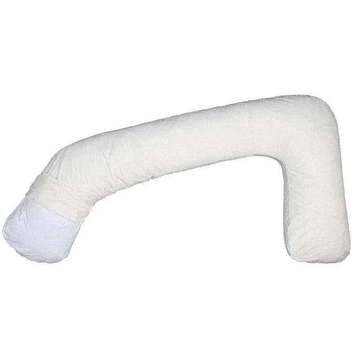 Jolly Jumper Mama Sleep Ez Multi Positional Maternity Body Pillow - White | Pregnancy Support for Side Sleeping, Back Pain Relief & Nursing Comfort