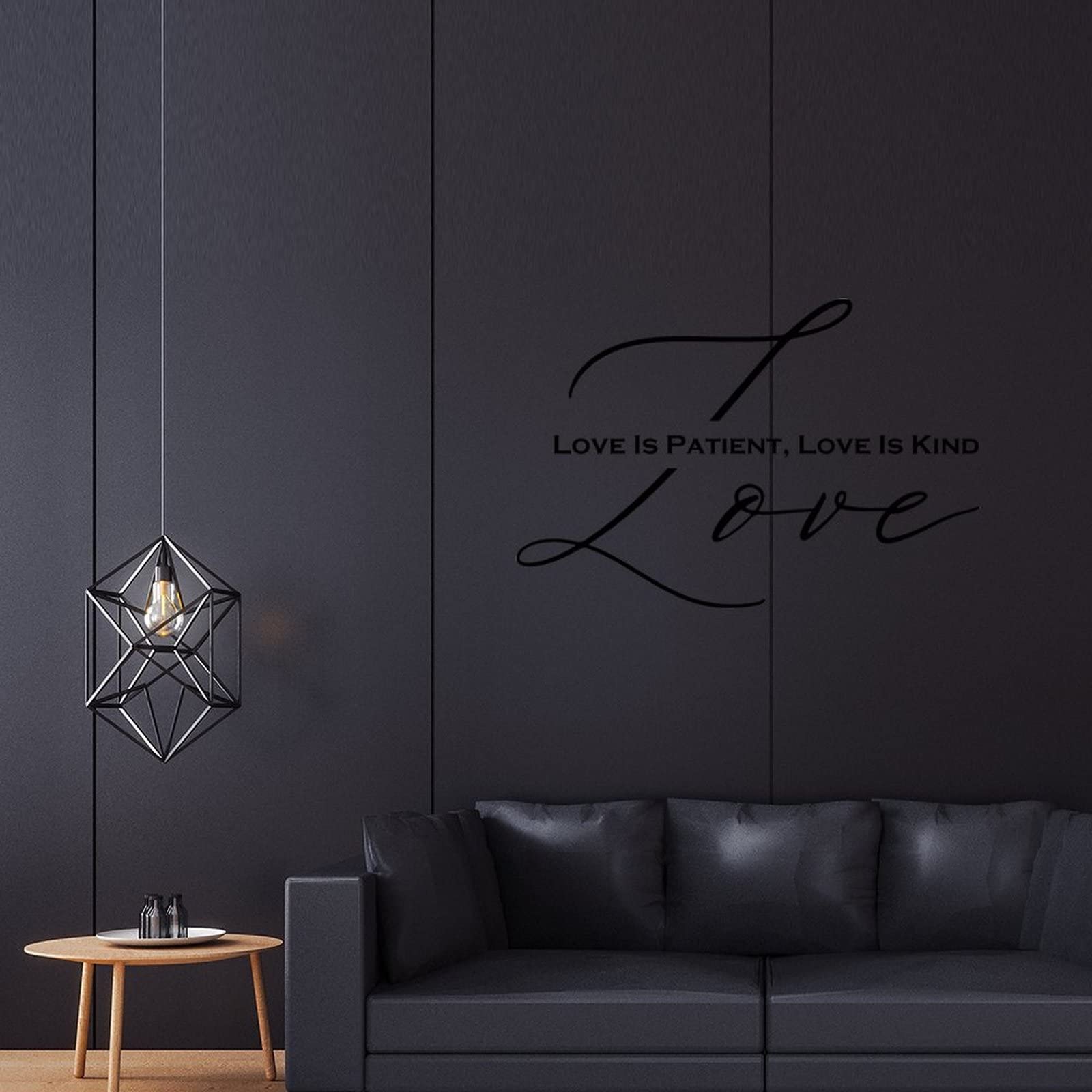 Love is Patient, Love is Kind Vinyl Wall Decal - Inspirational Quote Sticker for Home, Office, Classroom & Gym Decor - 22 Inch Removable Wall Art for Motivation & Positive Vibes - Perfect for Bedrooms, Living Rooms and Workspaces