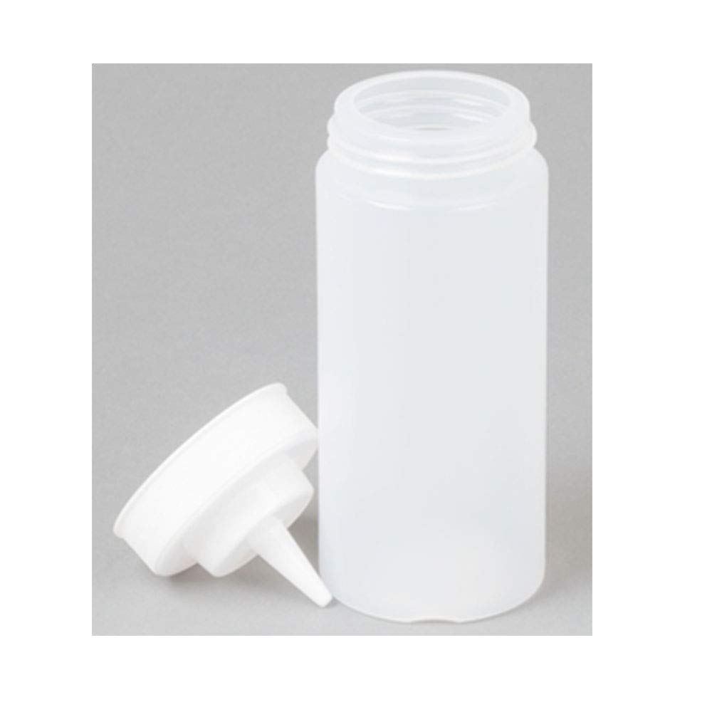 50-Pack 32 oz Clear Plastic Squeeze Bottles - Condiment Dispenser for Ketchup, Mustard, Syrup - Perfect for Restaurants, Catering & Home Kitchen Use
