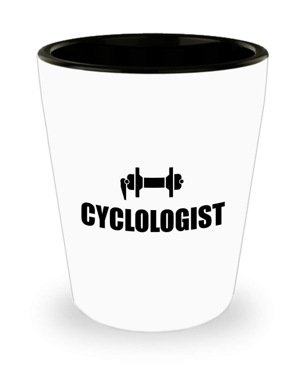 Bike Mechanic Gift - Engraved Cyclist Shot Glass for Beer & Whiskey - Perfect Cycling Enthusiast Present for Birthday, Retirement & Holidays