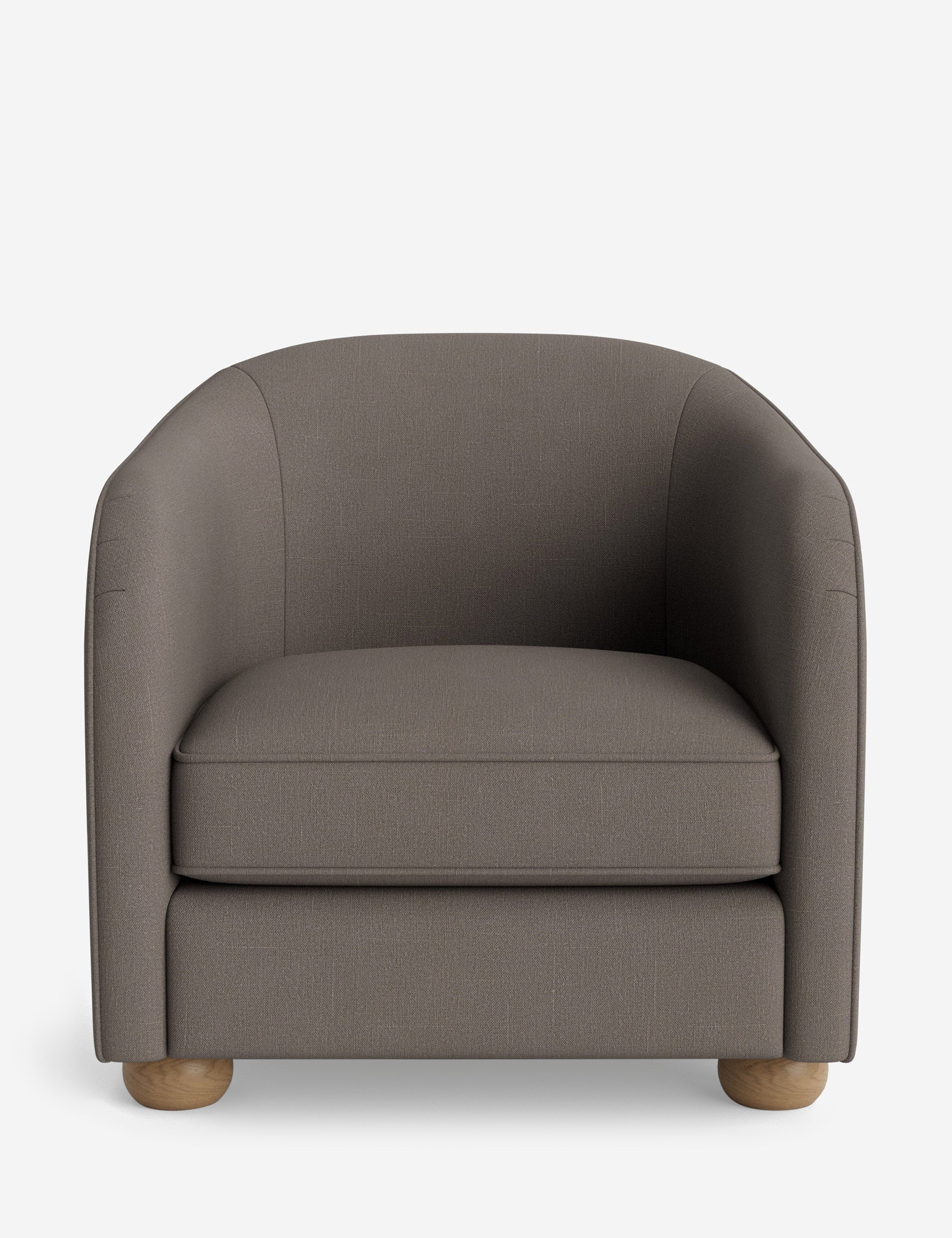 Faro Accent Chair by DISC Interiors - Modern Mid-Century Lounge Chair with Wooden Legs - Perfect for Living Room, Bedroom or Office Decor