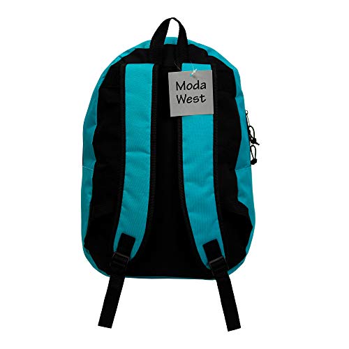 15 Classic Basic Backpacks in 6 Colors - Bulk Pack of 24 School Bags for Students, Travel & Everyday Use